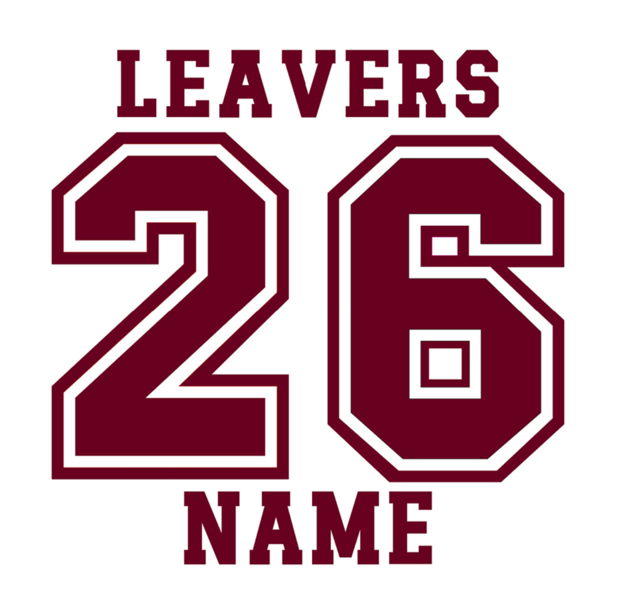 Leavers 26’ Name Label