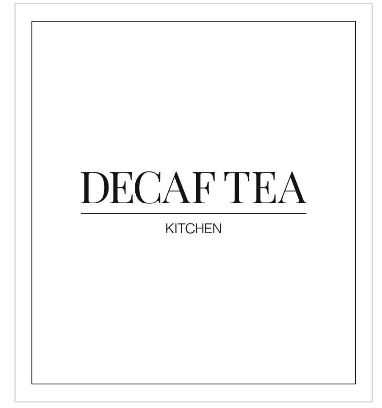 Decaf Tea Label
