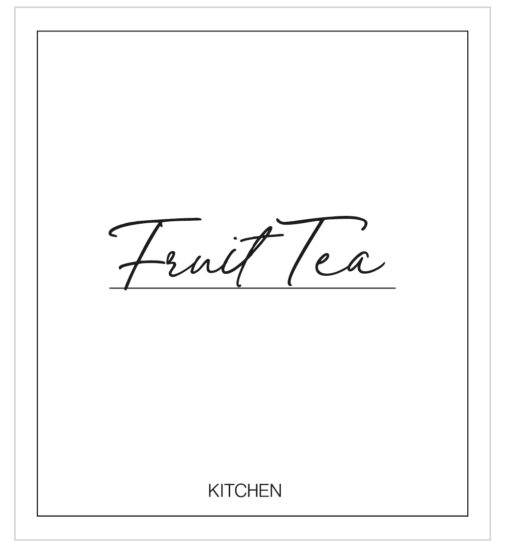Fruit Tea Label