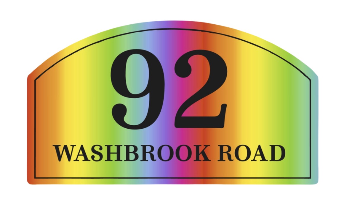 Bright Rainbow Bin Label