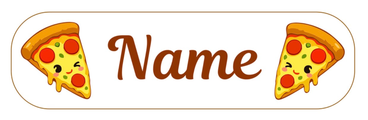 Pizza Personalised Labels