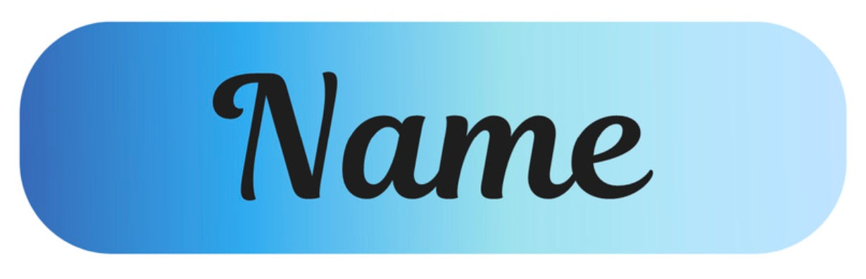 Blue Ombré Personalised Labels