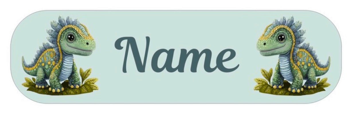 Cute Dino Personalised Labels