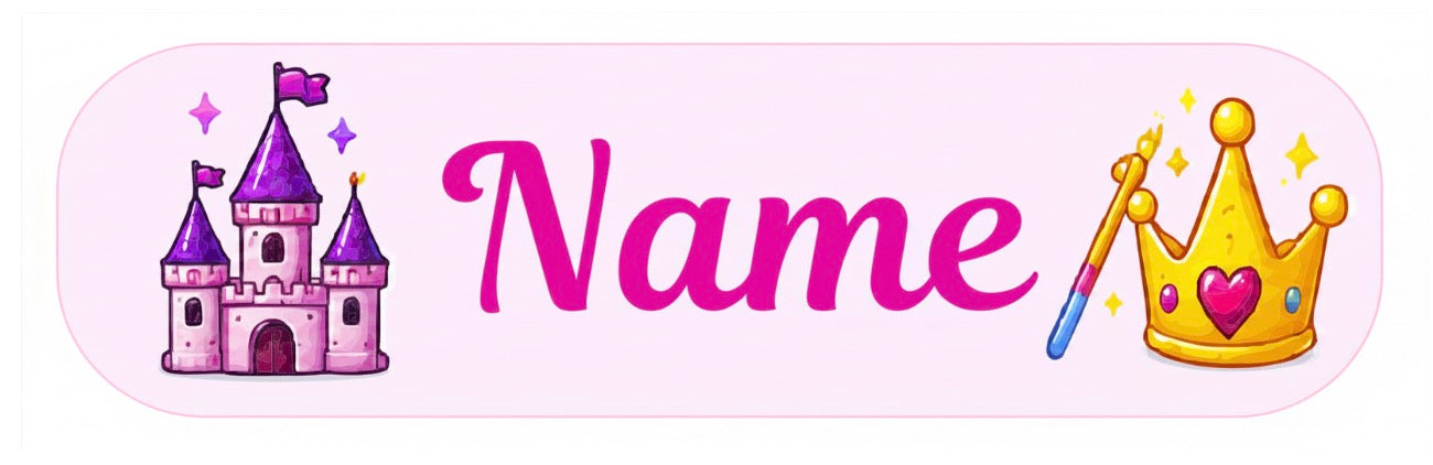 Princess Personalised Labels
