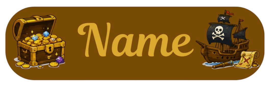 Pirate Personalised Labels