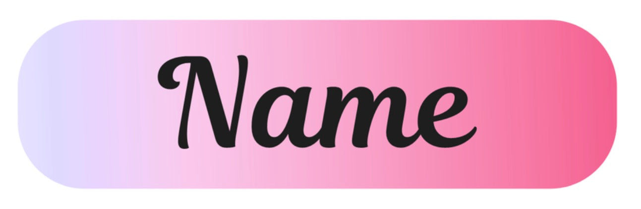 Pink Ombré Personalised Labels