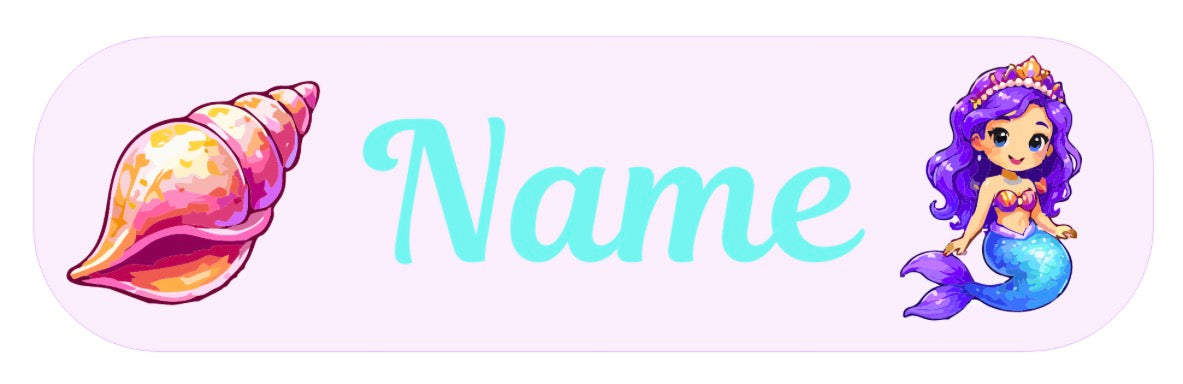 Mermaid Personalised Labels