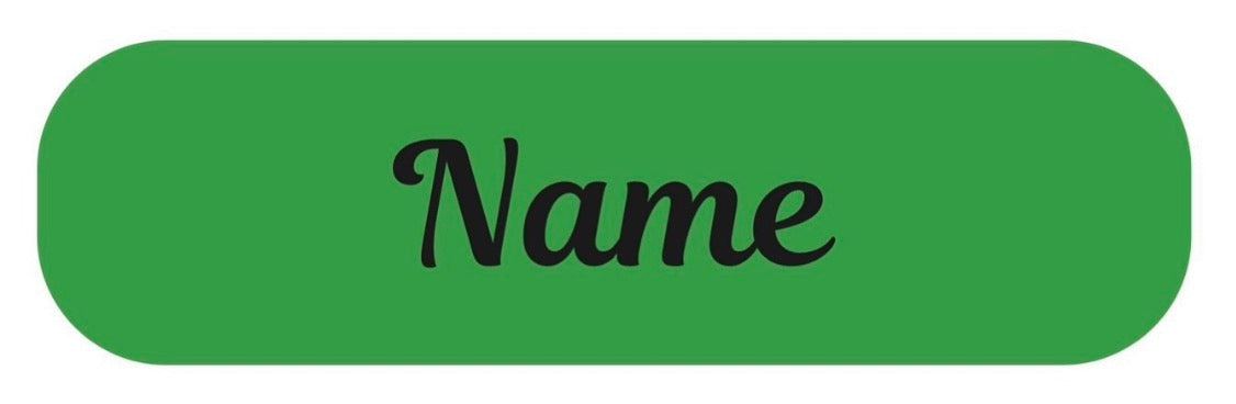 Green Personalised Labels