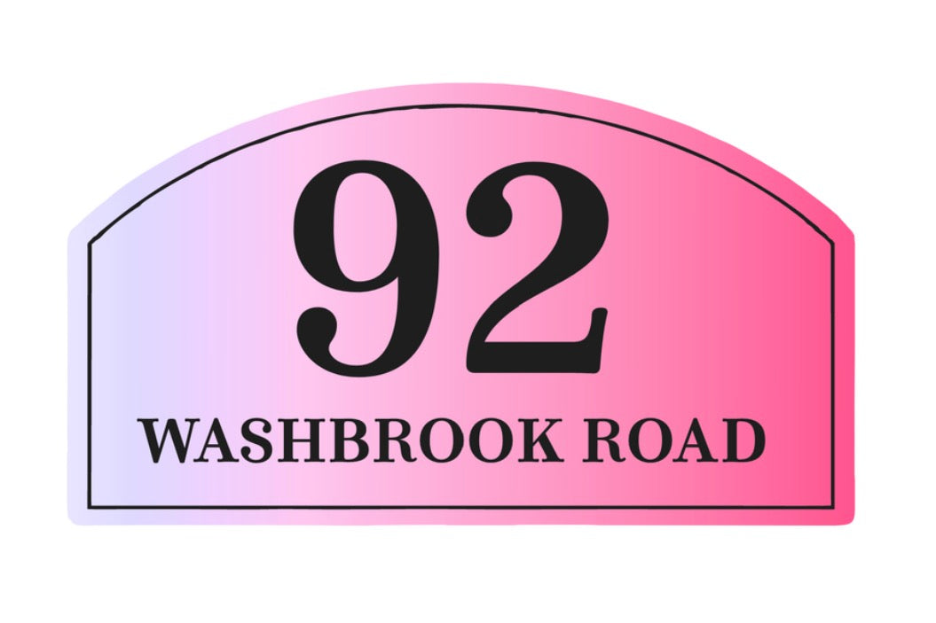 Pink Ombré Bin Label
