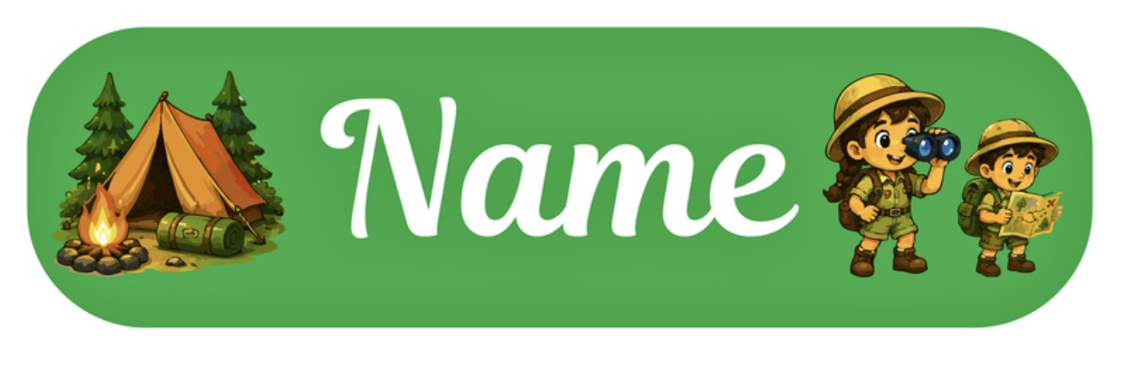 Adventure Personalised Labels