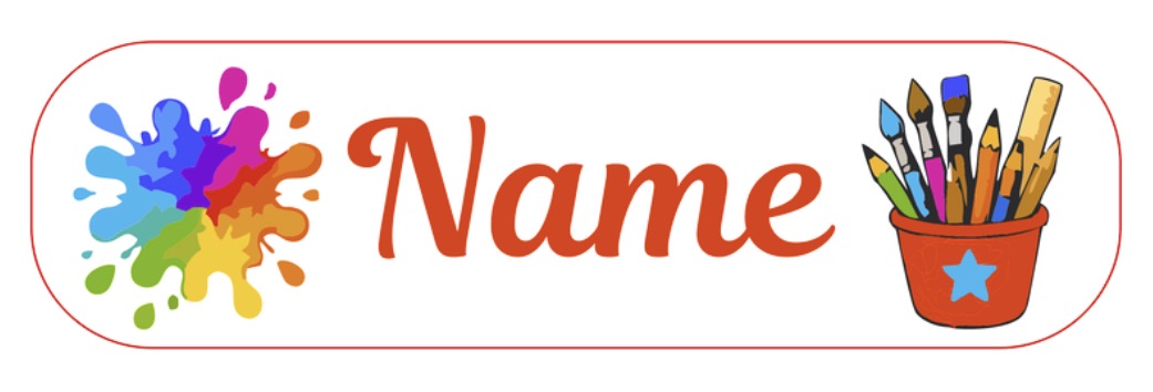 Arts & Crafts Personalised Labels