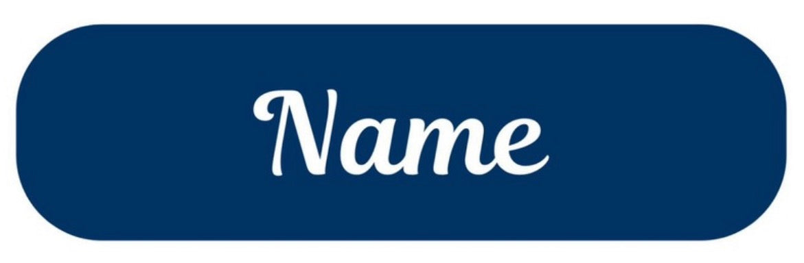 Navy Personalised Labels