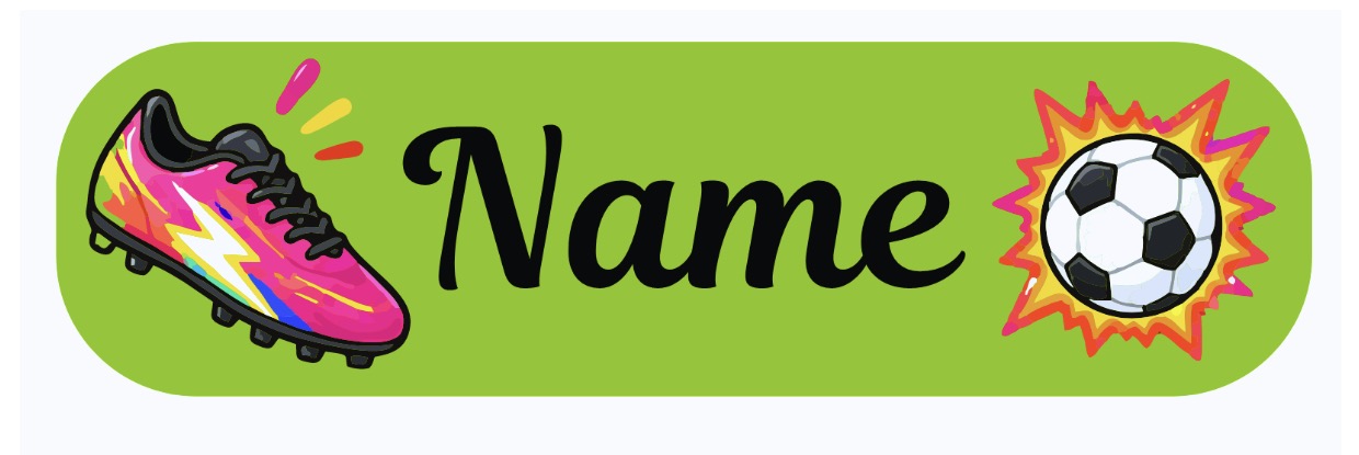 Football Personalised Labels