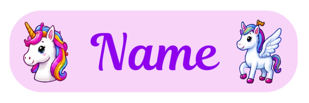 Unicorn Personalised Labels