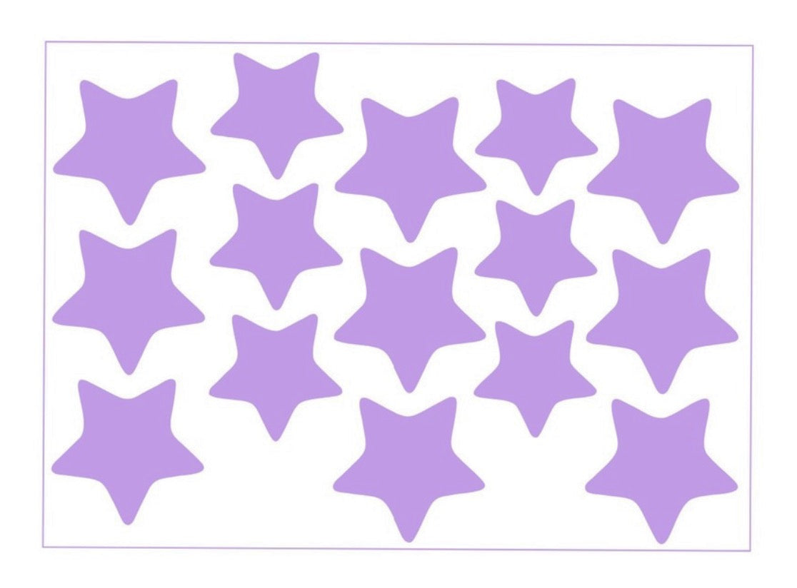 Soft Lavender Stars Icon Pack