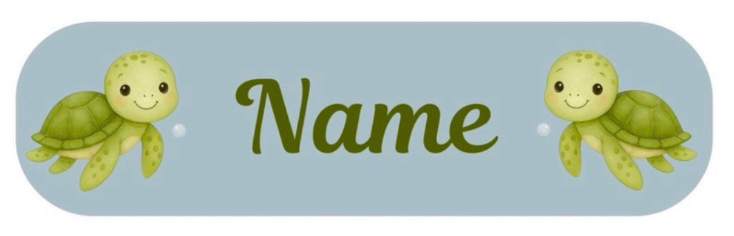 Turtle Personalised Labels