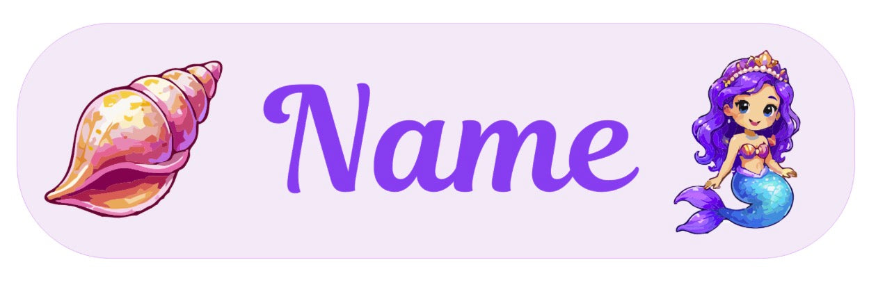 Mermaid Personalised Labels