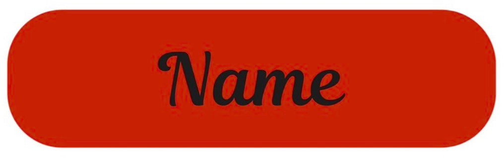Red Personalised Labels