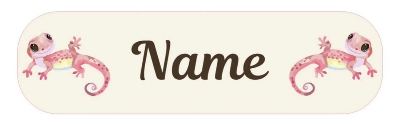 Gecko Personalised Labels