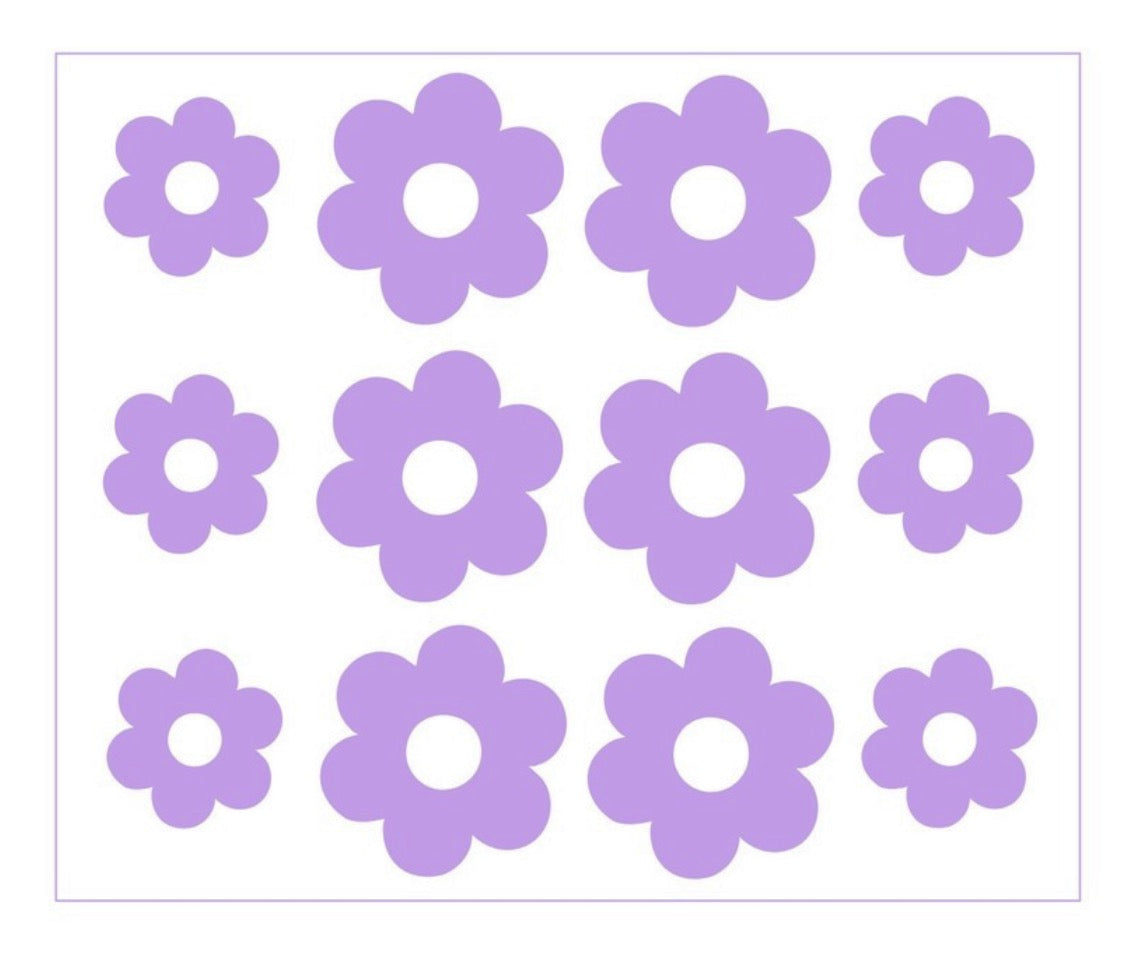 Soft Lavender Daisies Icon Pack
