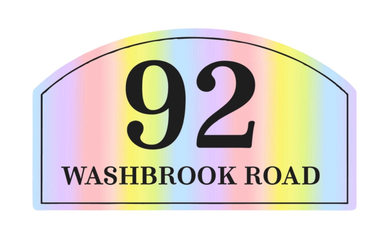 Pastel Rainbow Bin Label