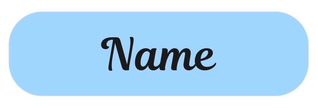 Blue Personalised Labels