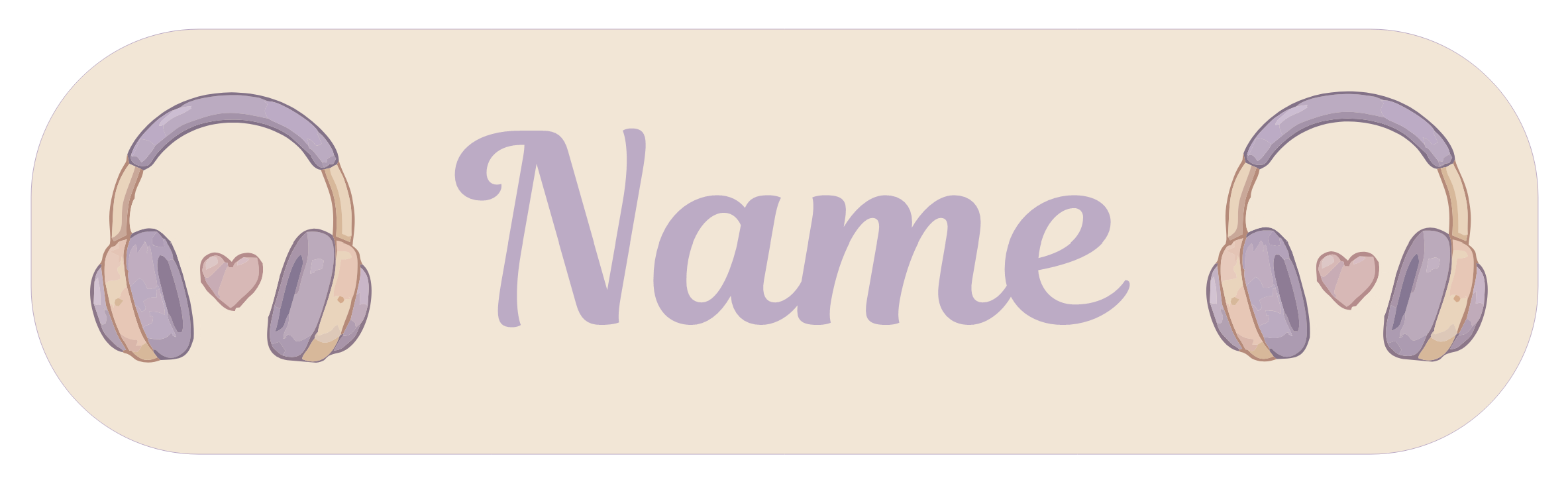 Comfort Pink Personalised Labels
